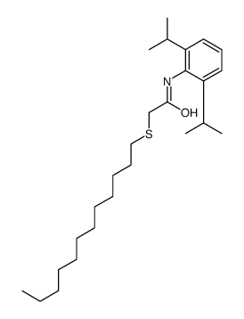 N-[2,6-di(propan-2-yl)phenyl]-2-dodecylsulfanylacetamide Structure