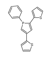 1-phenyl-2,4-bis(2-thienyl)phosphole结构式