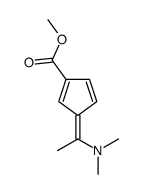 3-[1-(Dimethylamino)ethylidene]-1,4-cyclopentadiene-1-carboxylic acid methyl ester Structure