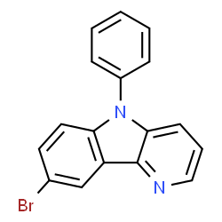 8-溴-5-苯基-5H-吡啶并[3,2-b]吲哚结构式