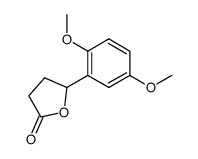 γ-(2,5-dimethoxyphenyl)-γ-butyrolactone结构式