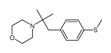 4-[2-methyl-1-(4-methylsulfanylphenyl)propan-2-yl]morpholine Structure