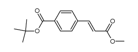 methyl 3-[4-(tert-butoxycarbonyl)phenyl]propenoate Structure