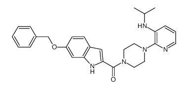 (6-phenylmethoxy-1H-indol-2-yl)-[4-[3-(propan-2-ylamino)pyridin-2-yl]piperazin-1-yl]methanone Structure