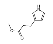 3-(1H-吡咯-3-基)丙酸甲酯结构式