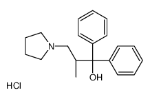 (2S)-2-methyl-1,1-diphenyl-3-pyrrolidin-1-ylpropan-1-ol,hydrochloride Structure