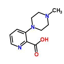 3-(4-Methyl-1-piperazinyl)-2-pyridinecarboxylic acid结构式
