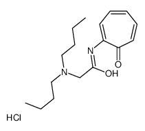 2-(dibutylamino)-N-(7-oxocyclohepta-1,3,5-trien-1-yl)acetamide,hydrochloride结构式