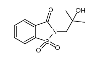 2-(2-hydroxy-2-methylpropyl)benzo[d]isothiazol-3(2H)-one 1,1-dioxide结构式