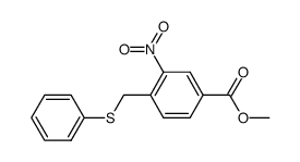 methyl 4-((phenylthio)methyl)-3-nitrobenzoate Structure