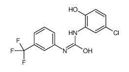 1-(5-chloro-2-hydroxyphenyl)-3-[3-(trifluoromethyl)phenyl]urea结构式