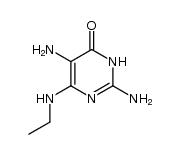 6-ethylamino-2,5-diamino-3H-pyrimidin-4-one Structure