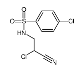 4-CHLORO-N-(2-CHLORO-2-CYANO-ETHYL)-BENZENESULFONAMIDE structure