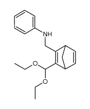 N-((3-(diethoxymethyl)bicyclo[2.2.1]hepta-2,5-dien-2-yl)methyl)aniline Structure