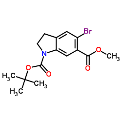 6-Methyl 1-(2-methyl-2-propanyl) 5-bromo-1,6-indolinedicarboxylate picture