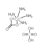 azanide; cobalt(+3) cation; sulfuric acid; carbonate Structure