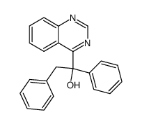 4-(α-benzyl-α-hydroxybenzyl)quinazoline结构式