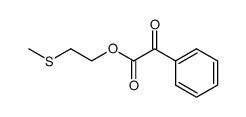 Oxo-phenyl-acetic acid 2-methylsulfanyl-ethyl ester结构式