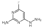 2-氨基-6-氟-4-肼基嘧啶结构式