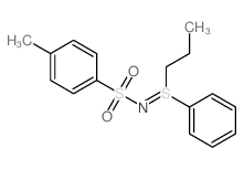 Sulfilimine, S-phenyl-S-propyl-N- (p-tolylsulfonyl)- structure