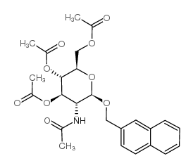 (2'-NAPHTHYL)METHYL-2-ACETAMIDO-3,4,6-TRI-O-ACETYL-2-DEOXY-BETA-D-GLUCOPYRANOSIDE Structure