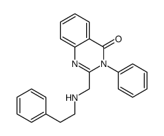 3-phenyl-2-[(2-phenylethylamino)methyl]quinazolin-4-one Structure