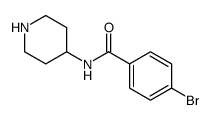 4-bromo-N-piperidin-4-ylbenzamide Structure