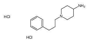 1-(3-phenylpropyl)piperidin-4-amine,dihydrochloride结构式