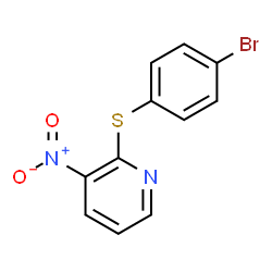 2-[(4-Bromophenyl)sulfanyl]-3-nitropyridine结构式