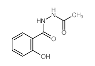 Benzoic acid,2-hydroxy-, 2-acetylhydrazide structure