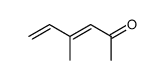 3,5-Hexadien-2-one, 4-methyl-, (E)- (8CI,9CI)结构式