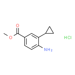 Methyl 4-amino-3-cyclopropylbenzoate hydrochloride Structure
