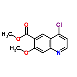 Methyl 4-chloro-7-methoxyquinoline-6-carboxylate Structure