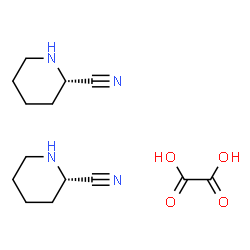 bis((2S)-piperidine-2-carbonitrile); oxalic acid Structure