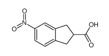 (9ci)-2,3-二氢-5-硝基-1H-茚-2-羧酸结构式
