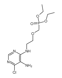 diethyl ((2-((5-amino-6-chloropyrimidin-4-yl)amino)ethoxy)methyl)phosphonate结构式