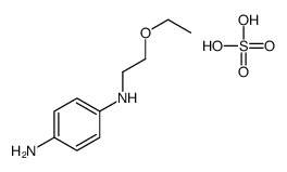 4-N-(2-ethoxyethyl)benzene-1,4-diamine,sulfuric acid结构式