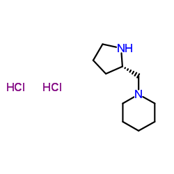 1-[(2S)-2-PYRROLIDINYLMETHYL]-PIPERIDINE DIHYDROCHLORIDE结构式