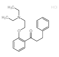 1-Propanone,1-[2-[2-(diethylamino)ethoxy]phenyl]-3-phenyl-, hydrochloride (9CI)结构式