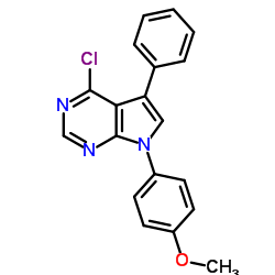 4-Chloro-7-(4-methoxyphenyl)-5-phenyl-7H-pyrrolo[2,3-d]pyrimidine structure