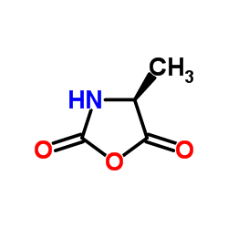 L-丙氨酸-N-羧基-环内酸酐结构式