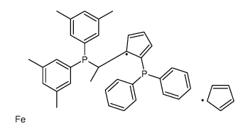 (S)-1-[(RP)-2-(二苯基膦基)二茂铁基]乙基二(3,5-二甲苯基)膦图片