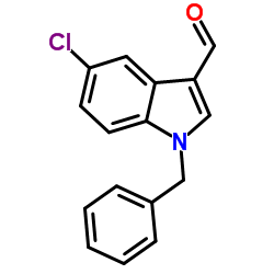 1-Benzyl-5-chloro-1H-indole-3-carbaldehyde结构式