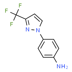 4-[3-(Trifluoromethyl)-1H-pyrazol-1-yl]aniline structure