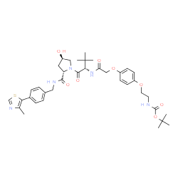 (S,R,S)-AHPC-O-Ph-PEG1-NH-Boc Structure