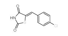 2,4-Thiazolidinedione,5-[(4-chlorophenyl)methylene]- structure
