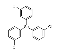 Sb(C6H4Cl-m)3 Structure