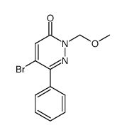 5-Bromo-2-methoxymethyl-6-phenylpyridazin-3-one Structure