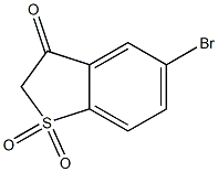 5-bromobenzo[b]thiophen-3(2H)-one 1,1-dioxide Structure