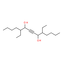 5,10-diethyltetradec-7-yne-6,9-diol结构式